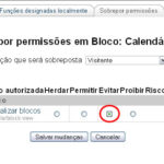 Controlar visualização de blocos