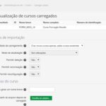 criar curso automático no moodle