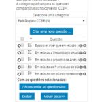 adicionar questões aleatórias no questionário