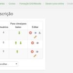 inscrição no moodle