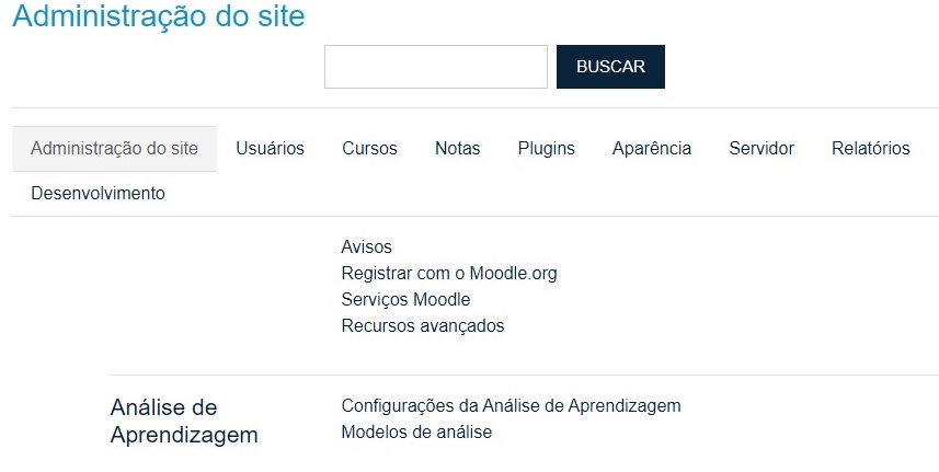 administração moodle